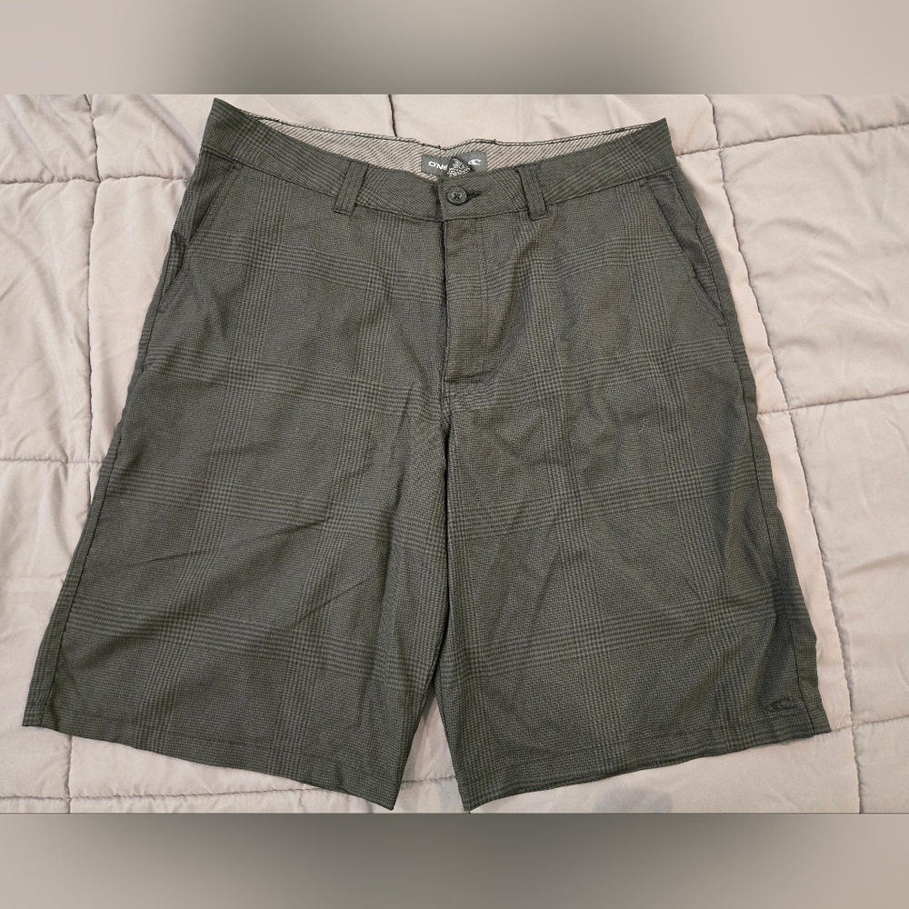 O'Neill Black Plaid Shorts